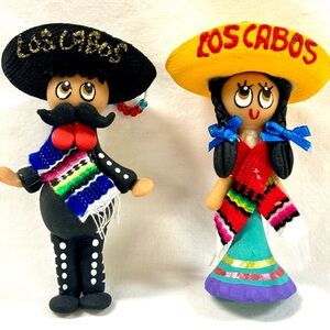 Christmas Ornaments. Mexican couple.